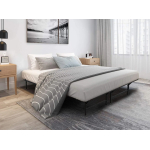 Tower Metal Bed Frame, King Size, 14" Height, Non-Slip Design, Silent Design, Metal Platform Bed, Easy Assembly, No Box Spring Required, Black (King) - Image 5