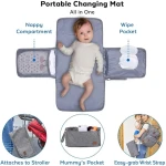 klineus Large Baby Changing Bag Backpack with Changing Mat and Pacifier Holder - Image 5