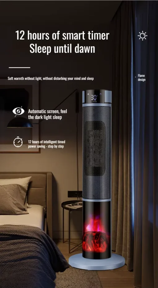 YANGZI Large Area 3D Space Heater, Instantly Adjustable - Image 6