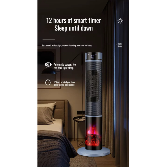 YANGZI Large Area 3D Space Heater, Instantly Adjustable - Image 6