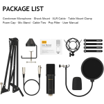 ZINGYOU ZY-CA1 XLR Microphone (Black) - Image 6
