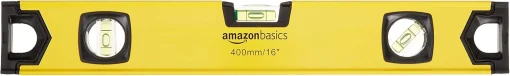 Amazon Basics - 16" Shock Resistant Aluminum Alloy Magnetic Bubble Level, Plumb/Level/Bubble, 180, 90 and 45 Degree - Image 4