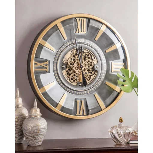IMPORTED GEAR METAL WALL CLOCK80*80cm - Image 2