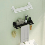 Towel Rack with  BLACK Base - Image 2