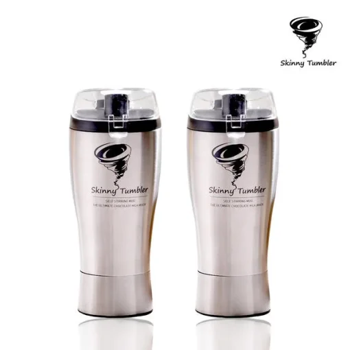 Ripper[Reaper] Skinny Tumbler 400ml Stainless Steel Tumbler Bulletproof Coffee Dalgona Coffee Electric Shaker - Image 2