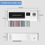 TINS UV Sanitizer Toothbrush for Bathroom, UV Sanitizer Toothbrush Holder, Wall Teeth, Automatic Toothpaste Dispenser, Toothbrush Organizer, USB Charging, 2000 mAh Battery-Green - Image 5