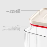 Clearance Items,npkgvia Kitchen Canisters,Canning Jars,Vacuumable Sealed Food Containers Transparent Sealed Grain Containers With LIDS Plastic Sealed Kitchen Containers D,Food Storage Containers - Image 4