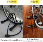 YYDS Bike Stand，Adjustable Bike Rack Garage, Indoor/Outdoor Bicycle Stand, Tire width adjustable 1”to 4”,Bike Stand Floor for Mountain and Road Bike - Image 3