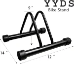 YYDS Bike Stand，Adjustable Bike Rack Garage, Indoor/Outdoor Bicycle Stand, Tire width adjustable 1”to 4”,Bike Stand Floor for Mountain and Road Bike - Image 4