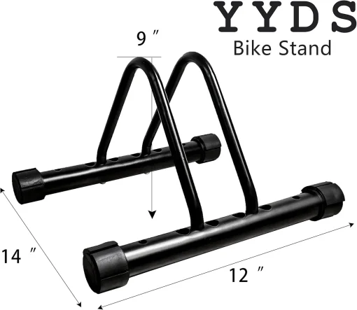 YYDS Bike Stand，Adjustable Bike Rack Garage, Indoor/Outdoor Bicycle Stand, Tire width adjustable 1”to 4”,Bike Stand Floor for Mountain and Road Bike - Image 4