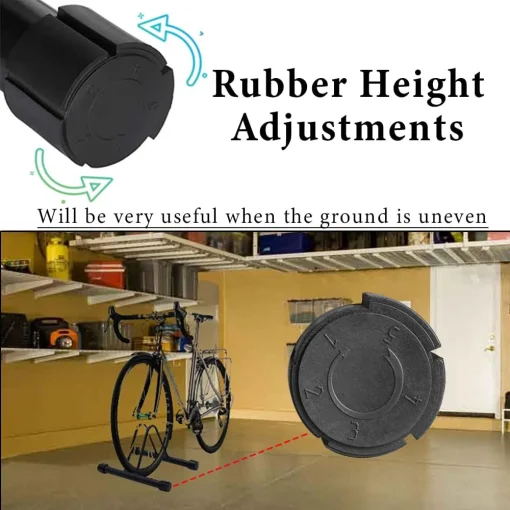 YYDS Bike Stand，Adjustable Bike Rack Garage, Indoor/Outdoor Bicycle Stand, Tire width adjustable 1”to 4”,Bike Stand Floor for Mountain and Road Bike - Image 6