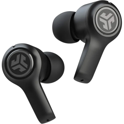 JLab Audio JBuds Air Executive True Wireless Bluetooth Earbuds + Charging Case, Black, C3 Calling with Dual Microphones, Long Playtime, Bluetooth 5.0 Connection, 3 EQ Settings (Renewed)