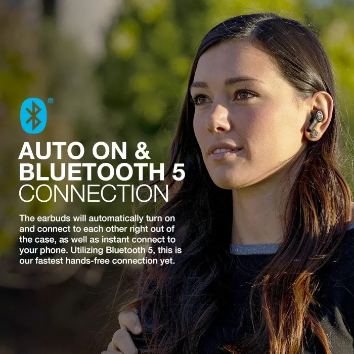 JLab Audio JBuds Air Executive True Wireless Bluetooth Earbuds + Charging Case, Black, C3 Calling with Dual Microphones, Long Playtime, Bluetooth 5.0 Connection, 3 EQ Settings (Renewed) - Image 3