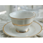 2-piece gold porcelain tea cup set - Image 6