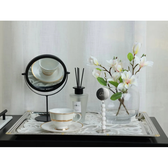 2-piece gold porcelain tea cup set - Image 8