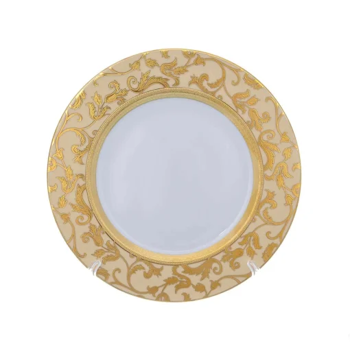Round dish 20cm Falkenporzellan Tosca Creme Gold - Image 3