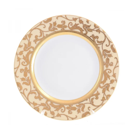 Round dish 20cm Falkenporzellan Tosca Creme Gold