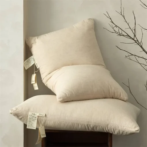 HOROYASingle-person hotel adult pillow with 3D cotton and linen core - Image 4