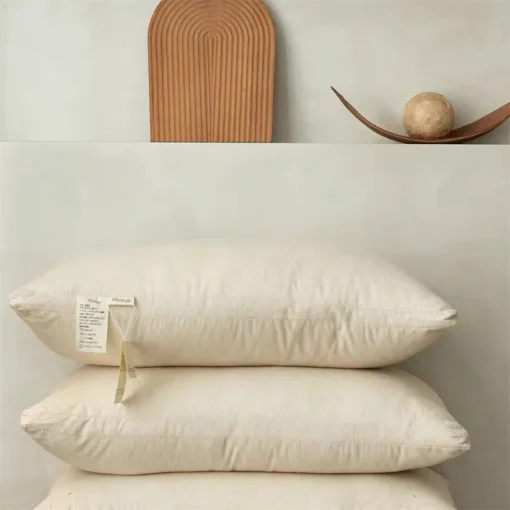 HOROYASingle-person hotel adult pillow with 3D cotton and linen core - Image 2