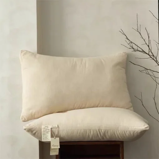 HOROYASingle-person hotel adult pillow with 3D cotton and linen core - Image 5