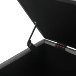 Adeco 40" Storage Ottoman Bench for Living Room - Grey - Image 4