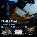 Click to see full view Wireless Car Play Adapter & Android Auto| 2 in 1 Carplay Adapter Convert Wired to Wireless for Cars with Extension Cable USB & Type C - Image 3