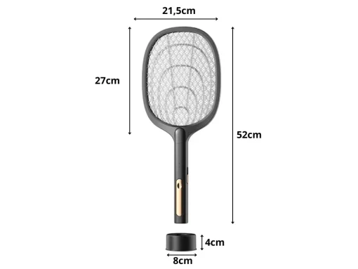 Electric fly swatter for mosquitoes moths insects with uv lamp with stand - Image 2