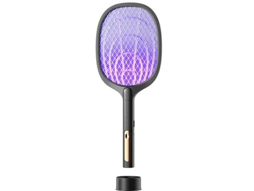 Electric fly swatter for mosquitoes moths insects with uv lamp with stand - Image 4