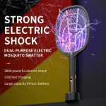 Electric fly swatter for mosquitoes moths insects with uv lamp with stand - Image 11