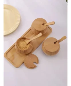 Dollar for Improt Wooden Spice Set 3 Pieces