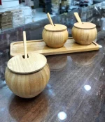 Dollar for Improt Wooden Spice Set 3 Pieces - Image 4
