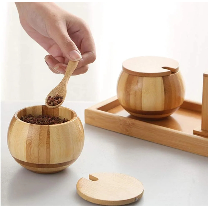 Dollar for Improt Wooden Spice Set 3 Pieces - Image 7