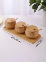 Dollar for Improt Wooden Spice Set 3 Pieces - Image 8
