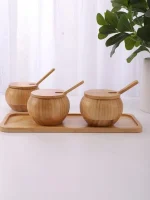 Dollar for Improt Wooden Spice Set 3 Pieces - Image 9