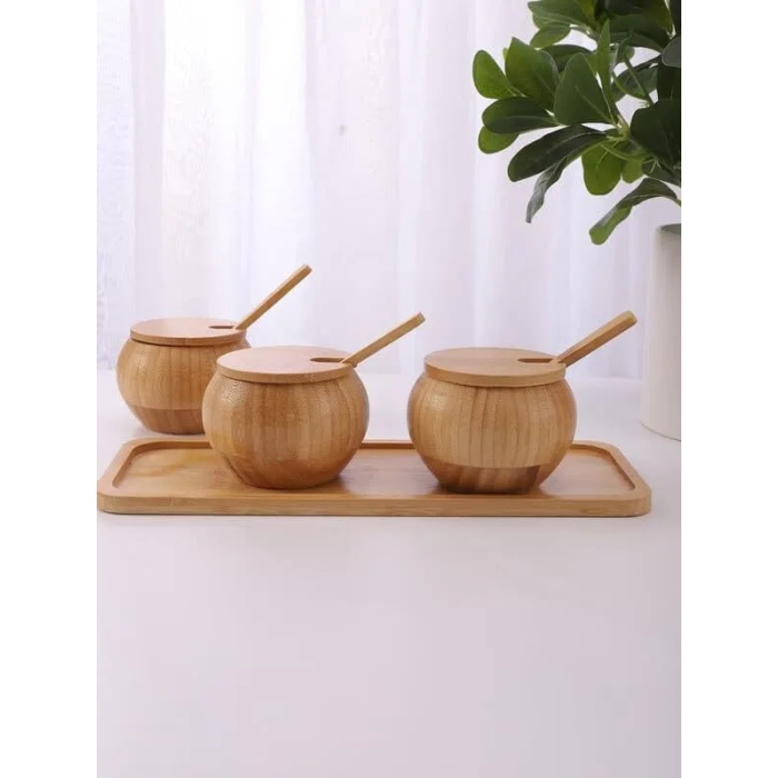 Dollar for Improt Wooden Spice Set 3 Pieces - Image 9