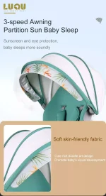 LIYI99 Lightweight One-Hand Fold Stroller, Multi-Mode Reclining Travel Stroller, Oversized Canopy, Extra Large Storage - Image 6