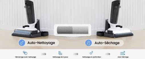 proscenic F10 Cordless Vacuum Cleaner, Water and Dust Vacuum Cleaner, Wet and Dry Vacuum Cleaner, LED Screen, Lightweight, and Practical, Perfect for Sticky Dirt and Pet Hair - Image 12